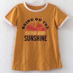 Women BRING TO THE SUNSHINE Top Shirt size S